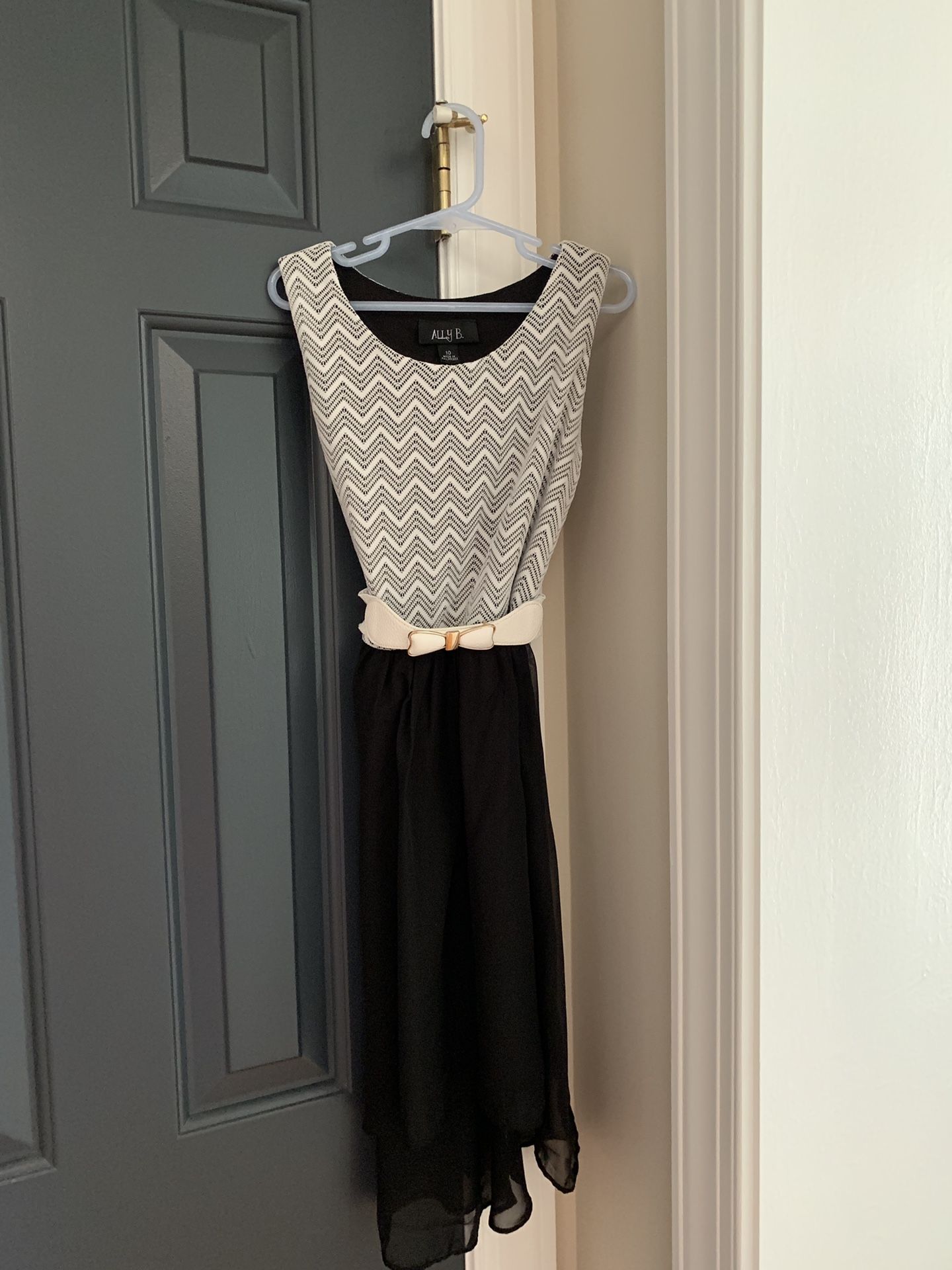 Girl size 10 black dress