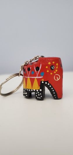 Keychain Elephant  Wood Taiwan 🐘 