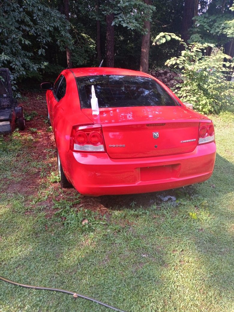 2010 Dodge Charger Red No Title Engine Blown Only Selling Parts Off The Car Transmission Good Everything Good Just Engine Blown
