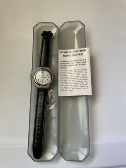 Atomic Watch Leather Band with Original Case