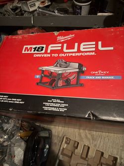 M 18 Milwaukee tablesaw