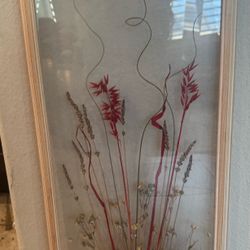 Framed Dried Plant Wall Art 