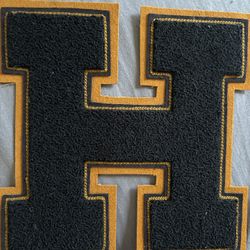 Large Varsity Letter Patch “H” – Chenille & Felt