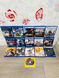 Playstation 5 Games And PlayStation 4 Games ( Used , Tested Working )  Read Description)