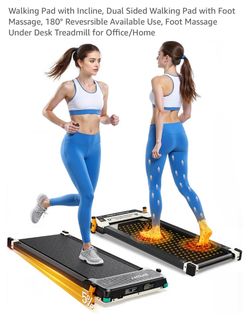 Dual sided Treadmill with Vibration. Remote control. And incline new factory sealed