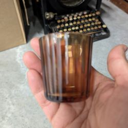 Amber Votive Candle Holders 