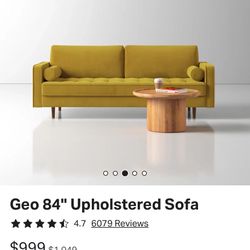 Golden Mid Century Sofa 