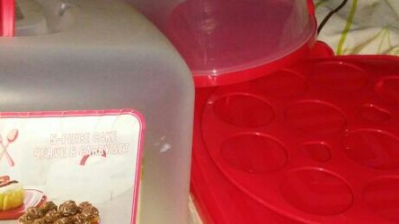 Cake/cupcake serv/carry set