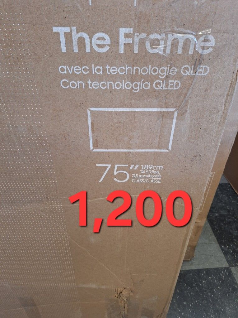 SAMSUNG 75"INCH QLED 4K THE FRAME TV LS03D 