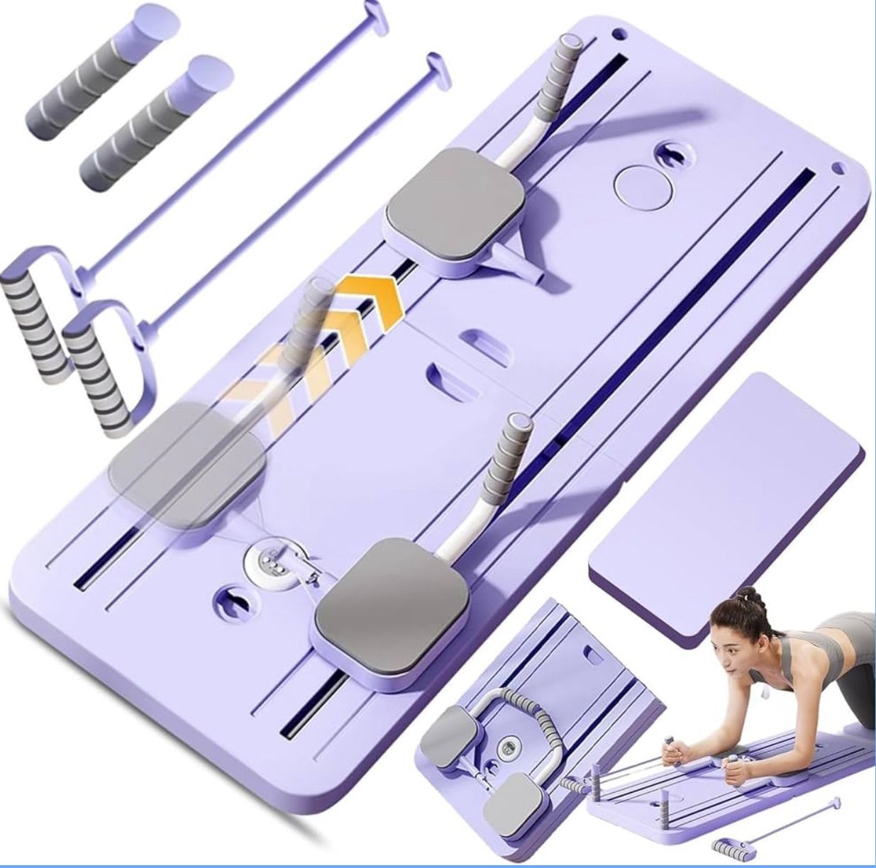 Pafal Pilates Reformer with resistance bands and handles. Brand new unopened box!