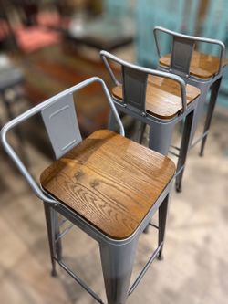 Four high chairs