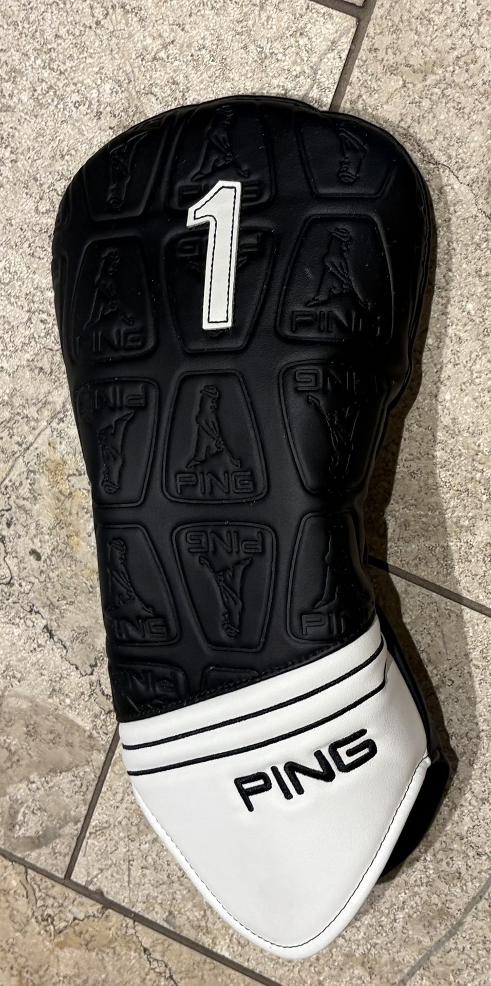 Like New Mr. Ping Man Core Golf Driver Headcover Limited Edition Black White 