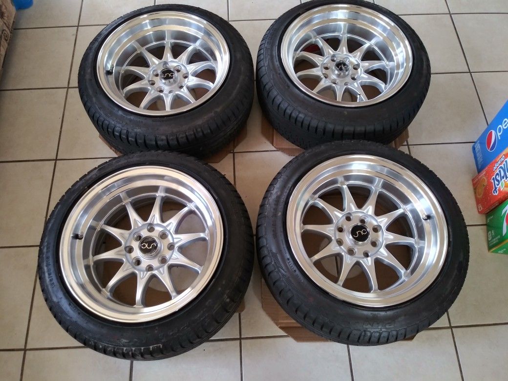 Honda Civic rims 15x8 0 offset 4x100 brand new