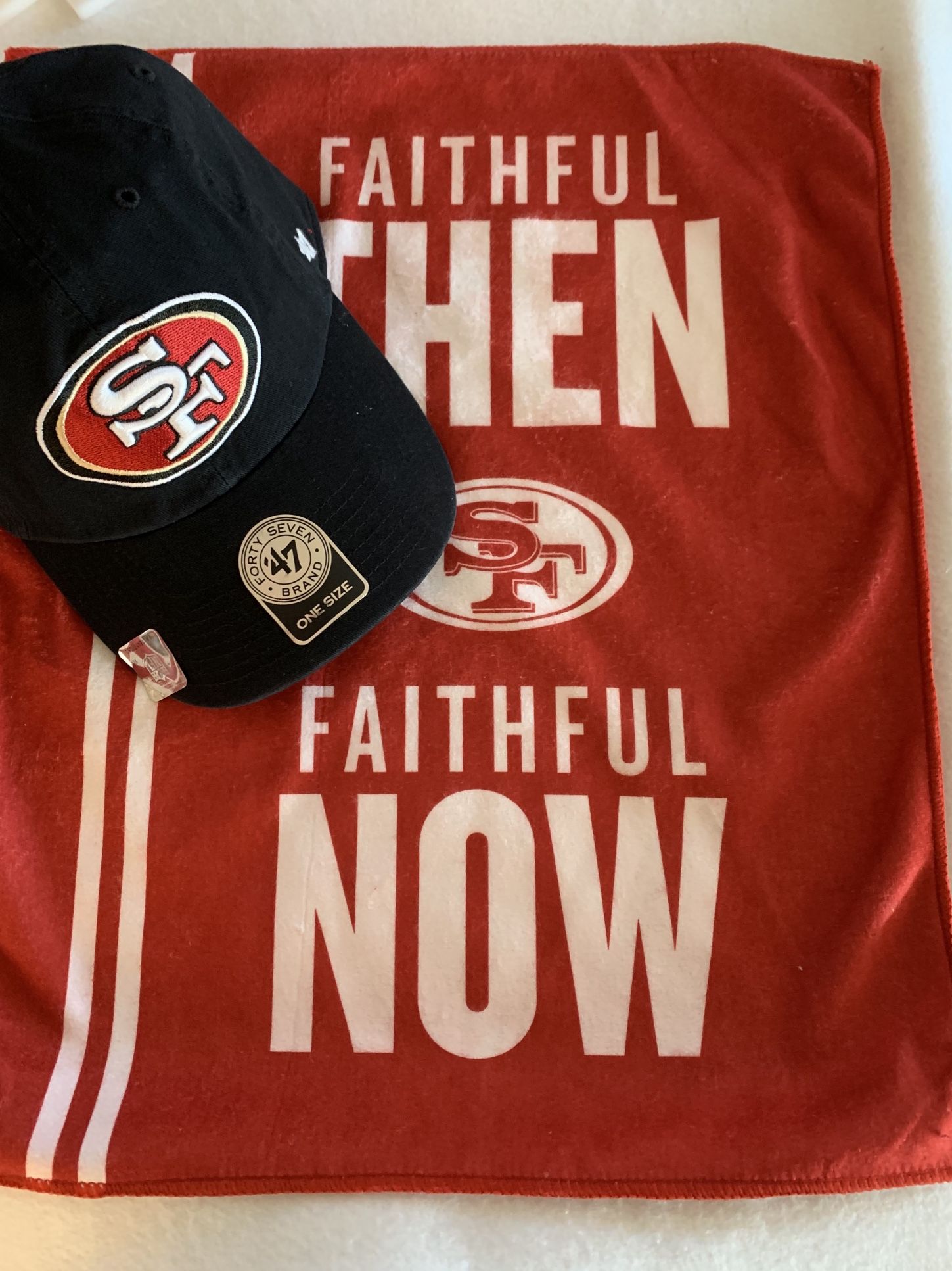 NEW! 49ers hat and rally towel
