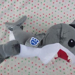 Build A Bear 30th Week Shark Week 2020 Great White Shark Plush BAB Gray