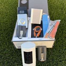 Ring Doorbell 2, Stick Up Outdoor Camera Gen 3 and Chime WiFi Extender.