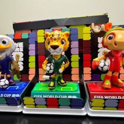 2026 FIFA World Cup Mascots. Set Of 3 In A Box 9cm