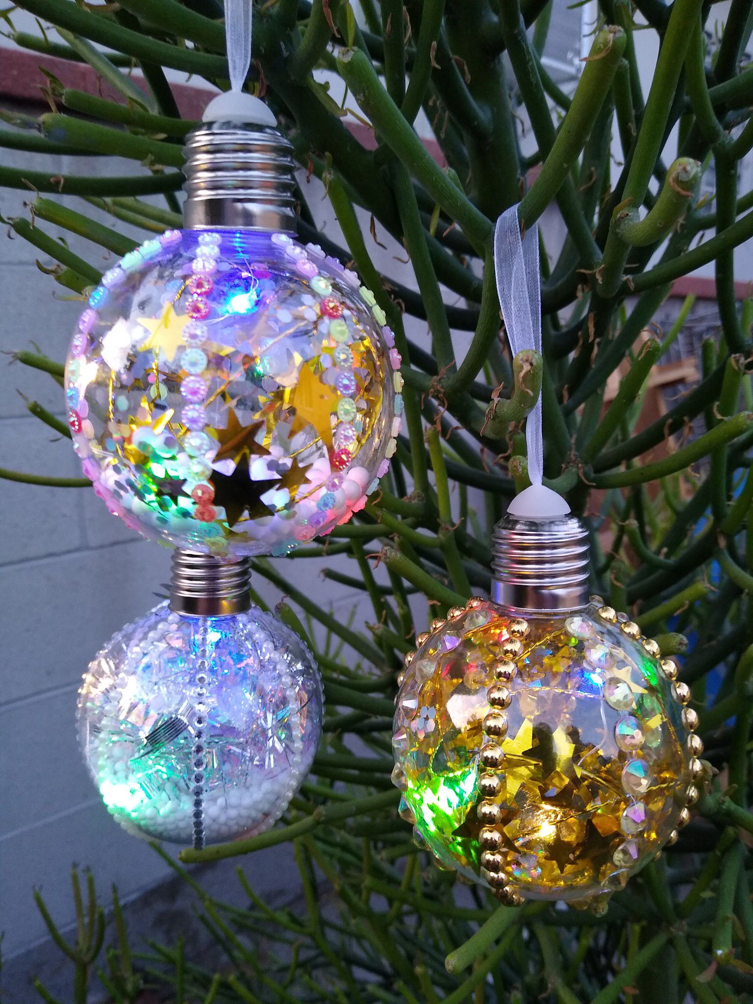 Christmas decorations LED lights. 18 pcs (esferas para arbol de navidad)