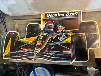 Miller Genuine Draft IndyCar Racing Tin Sign