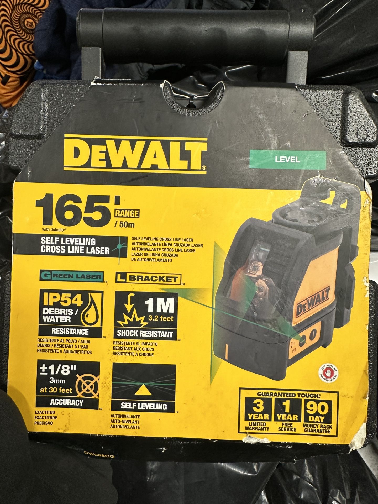 Dewalt 165 Foot/50m Level Laser