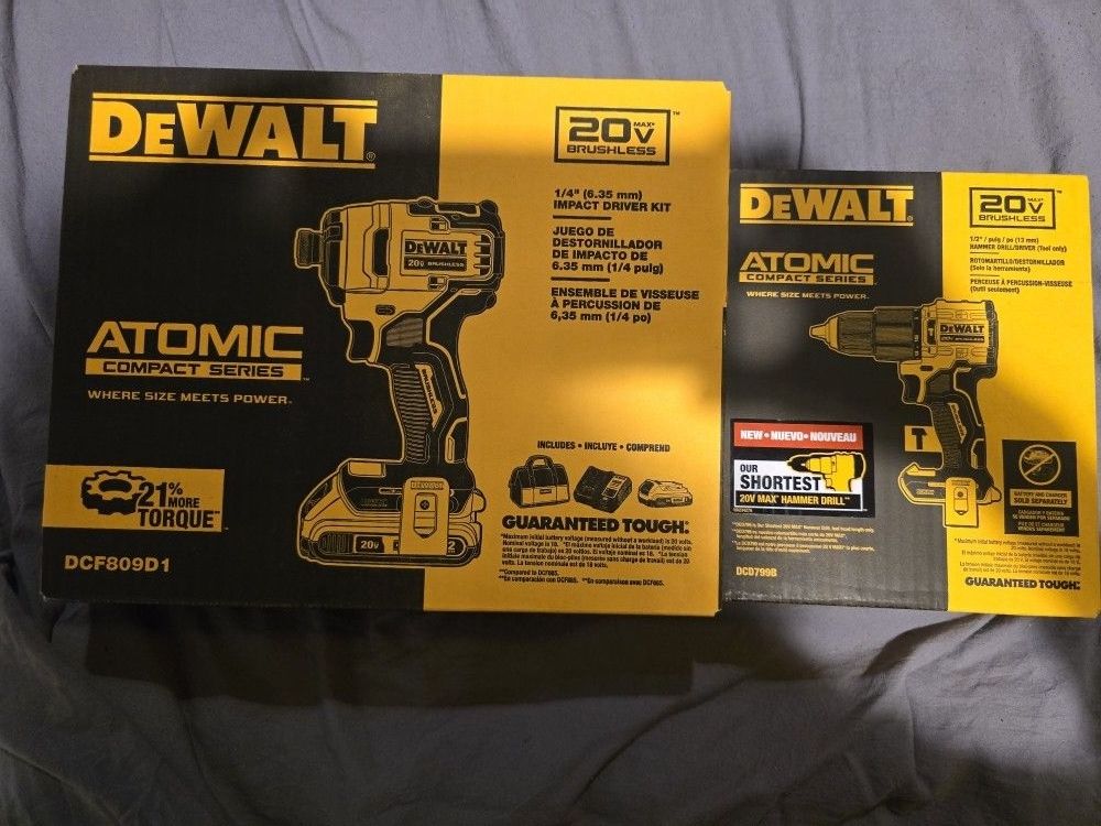 New DeWalt High Impact Drill Set