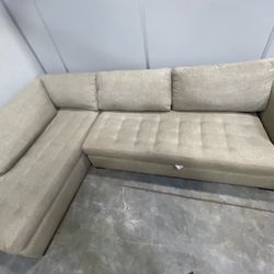 L Shape Beige Sofa
