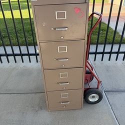 Metal Four Drawer Filing Cabinet