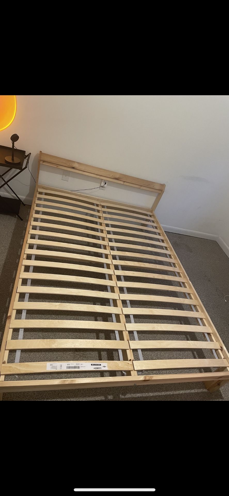 Full Size Mattress Bed Frame And Slatted Base!