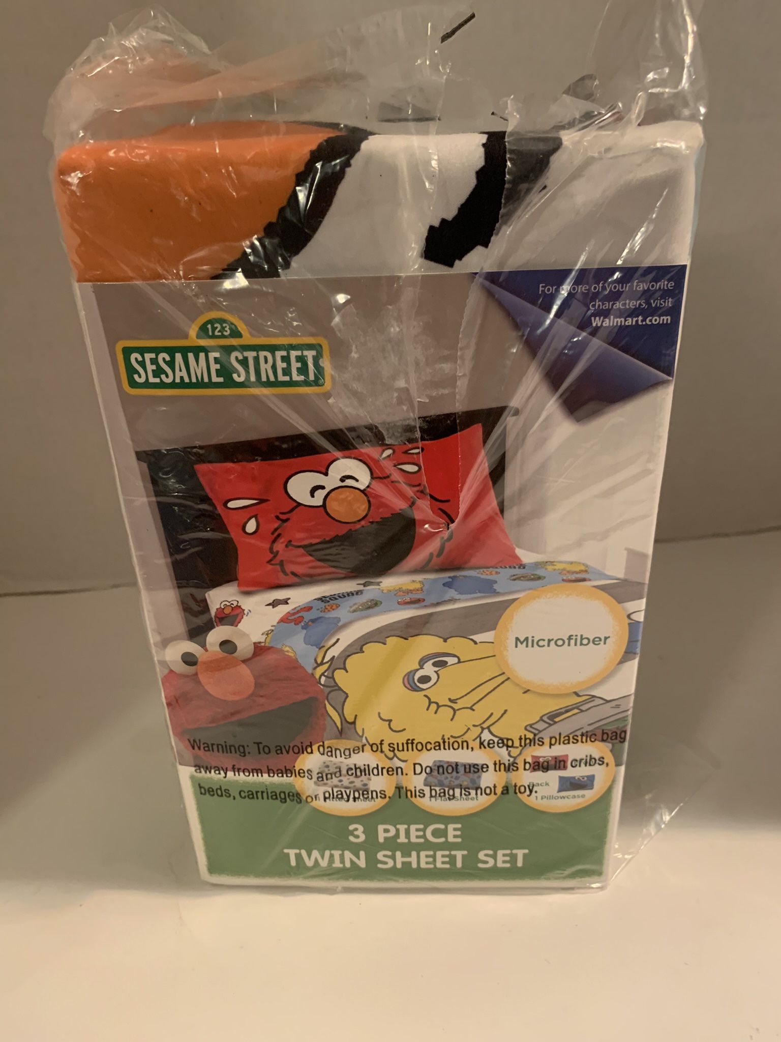 Sesame Street "Sesame Squad" 3pc Twin Sheet Set Elmo and Friends