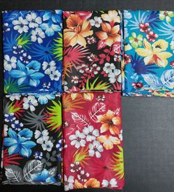 Poly cotton Hawaiian Print Fabric  $ 6 Yard 