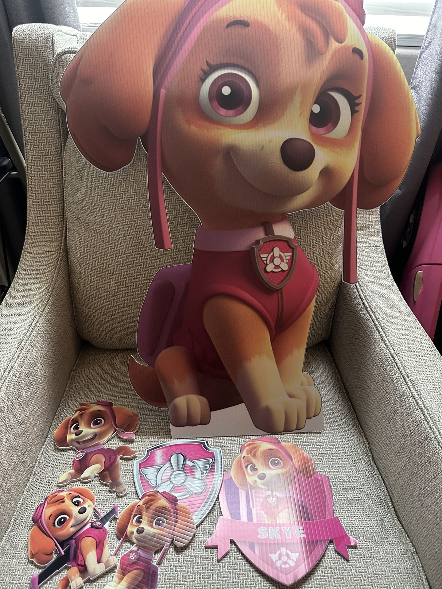 Skye Paw Patrol Party Decor Cut Outs