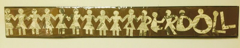 Very cool paper doll cut out of madona