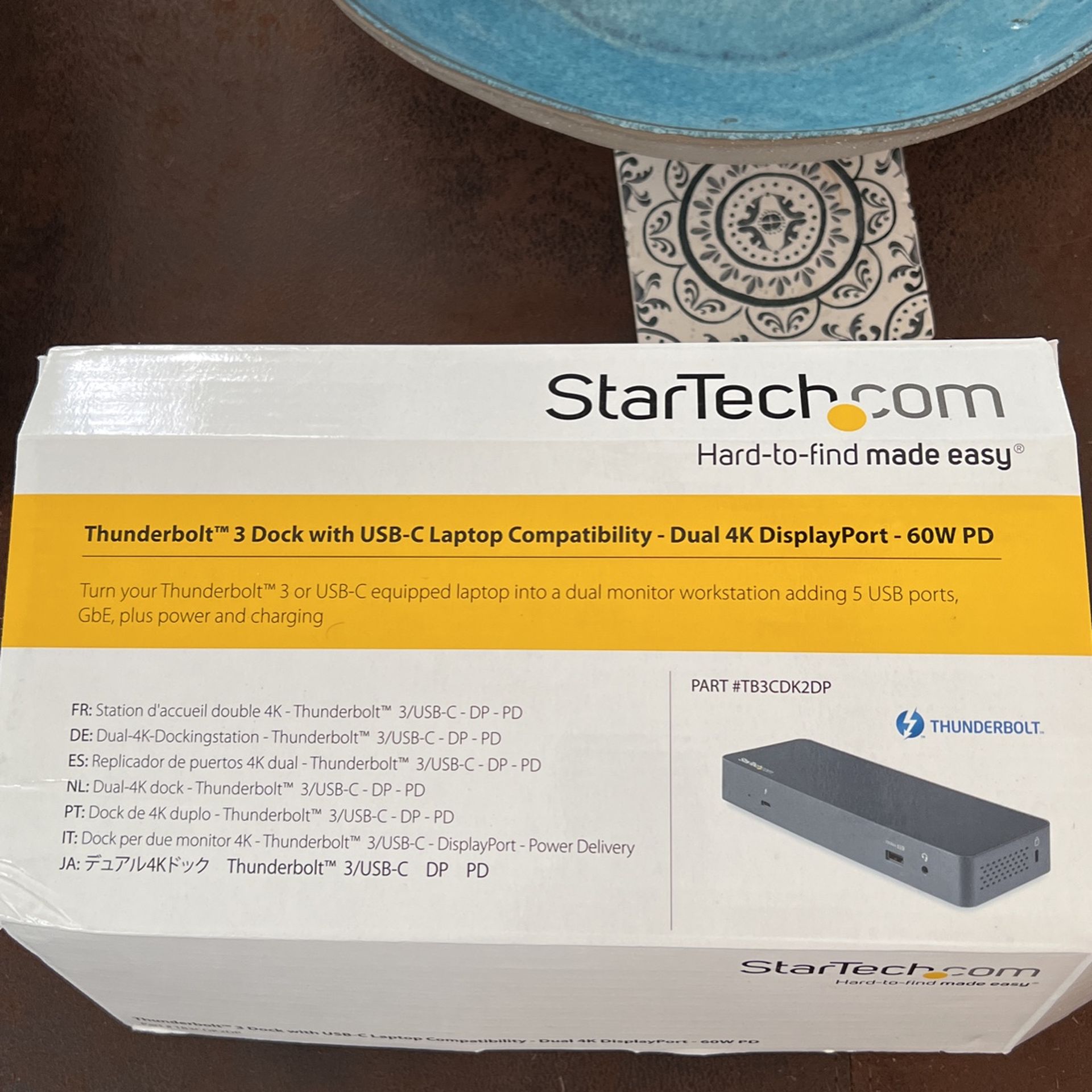 StarTech 3Dock Dual 4K Display Port – 60 WPD