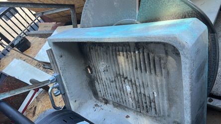 Vintage cement cloth washer