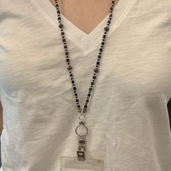 Beaded ID Holder Necklace