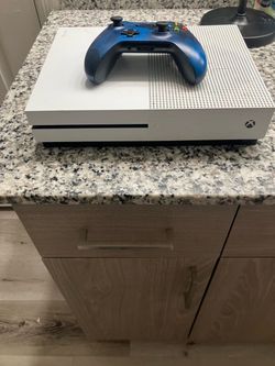 Xbox One S Console with Blue Controller