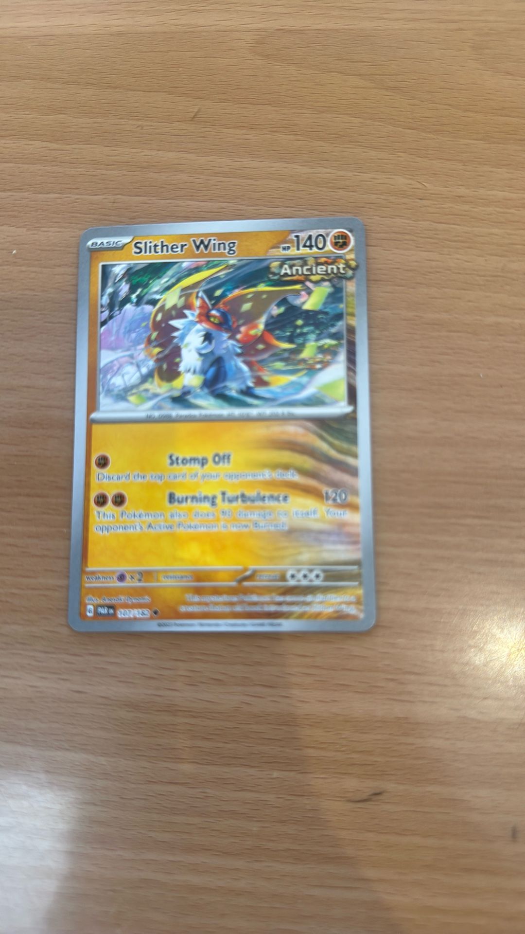 Slither Wing Pokemon Card