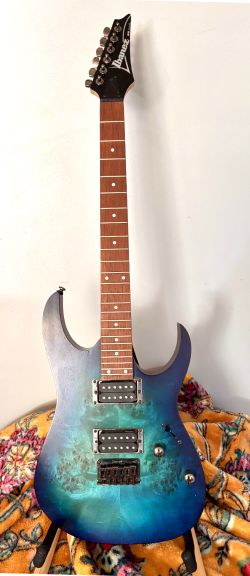 Ibanez RG421PB Standard Electric Guitar Sapphire Blue Flat (SBF) EUC