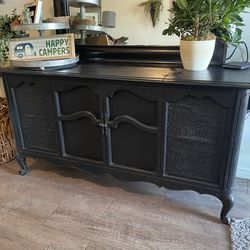 Antique Sears Solid State Silvertone Stereo Cabinet