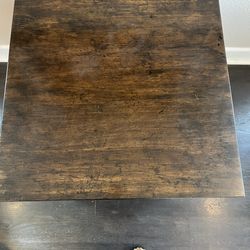 Wood side table