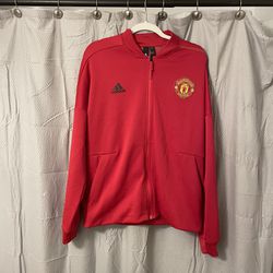 Manchester United Adidas Soccer Jacket Size Large 