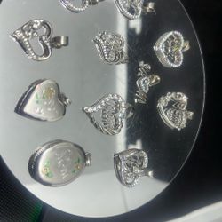 Silver Mom Pendants 