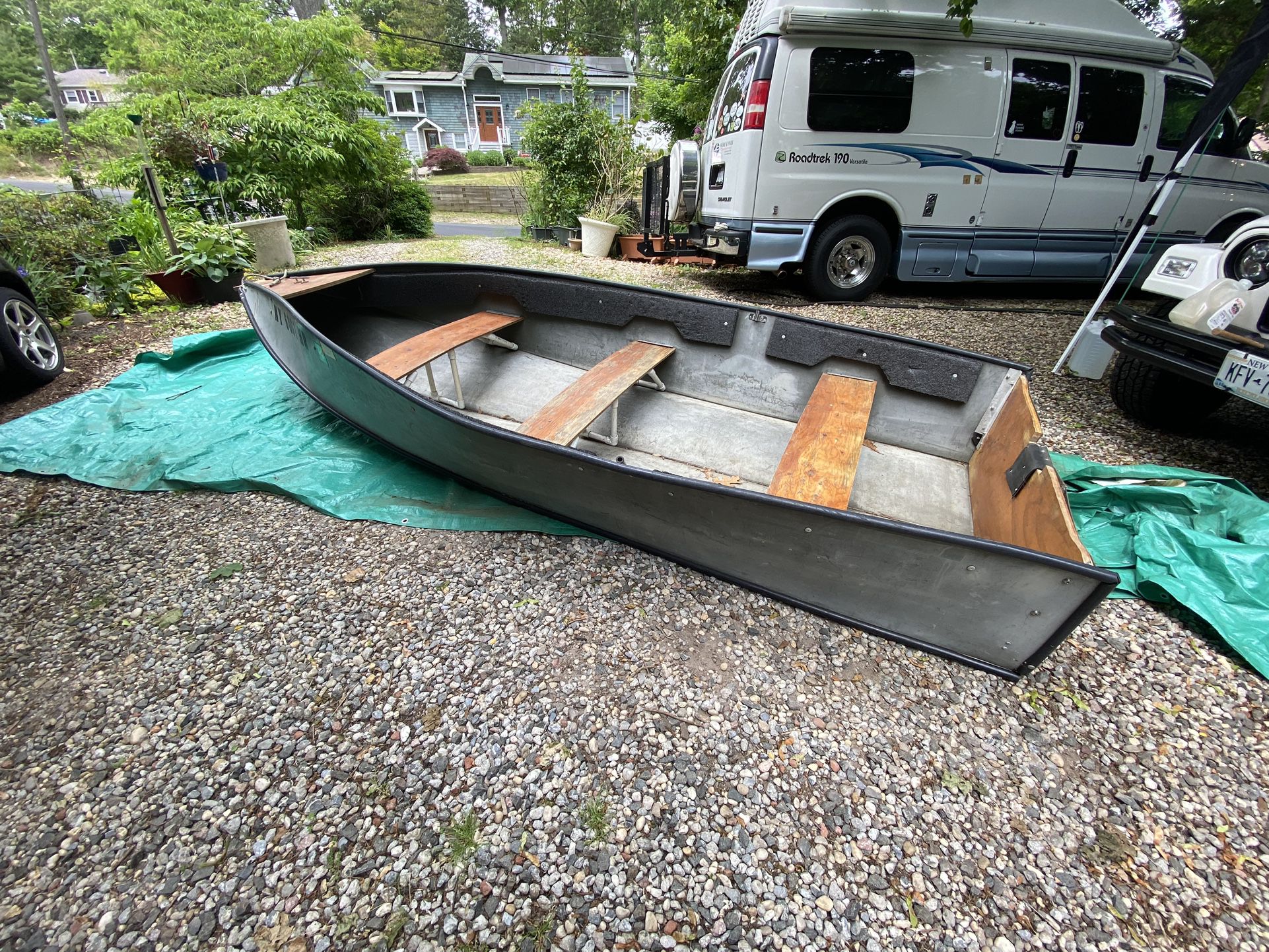 12’ Portabote Foldable/Folding Boat - Folds Flat, Row Or Motor