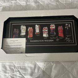 Washington Wizards Signed Team Jersey History  Photo