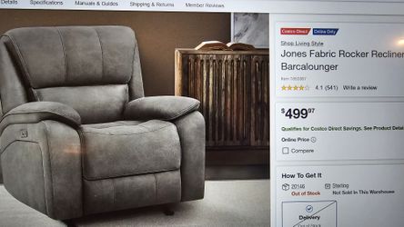 Jones Fabric Rocker Recliner Barcalounger
