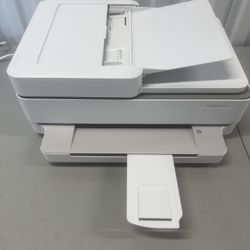  HP ENVY Pro 6455 All-In-One Printer No Ink Works Clean. Did all the dry testing including connecting to WiFi. No ink to do an actual test print.