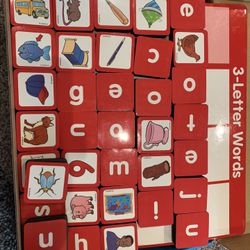 Complete Set Of “build A Three Letter Word” Magnetic Board