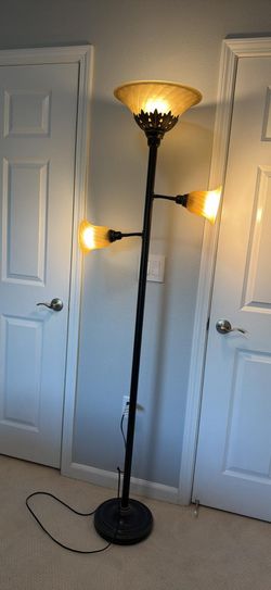 3-Light Torchiere Floor Lamp