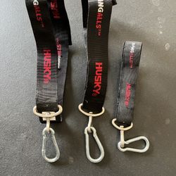 Husky Heavy Duty Hanging Quick-Release Hooks with Carabiner Strap