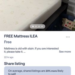 Free Used Queen Size Mattress 